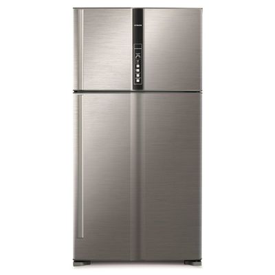 Hitachi Top Mount Refrigerator Brilliant 820 L RV820PUK1K Silver